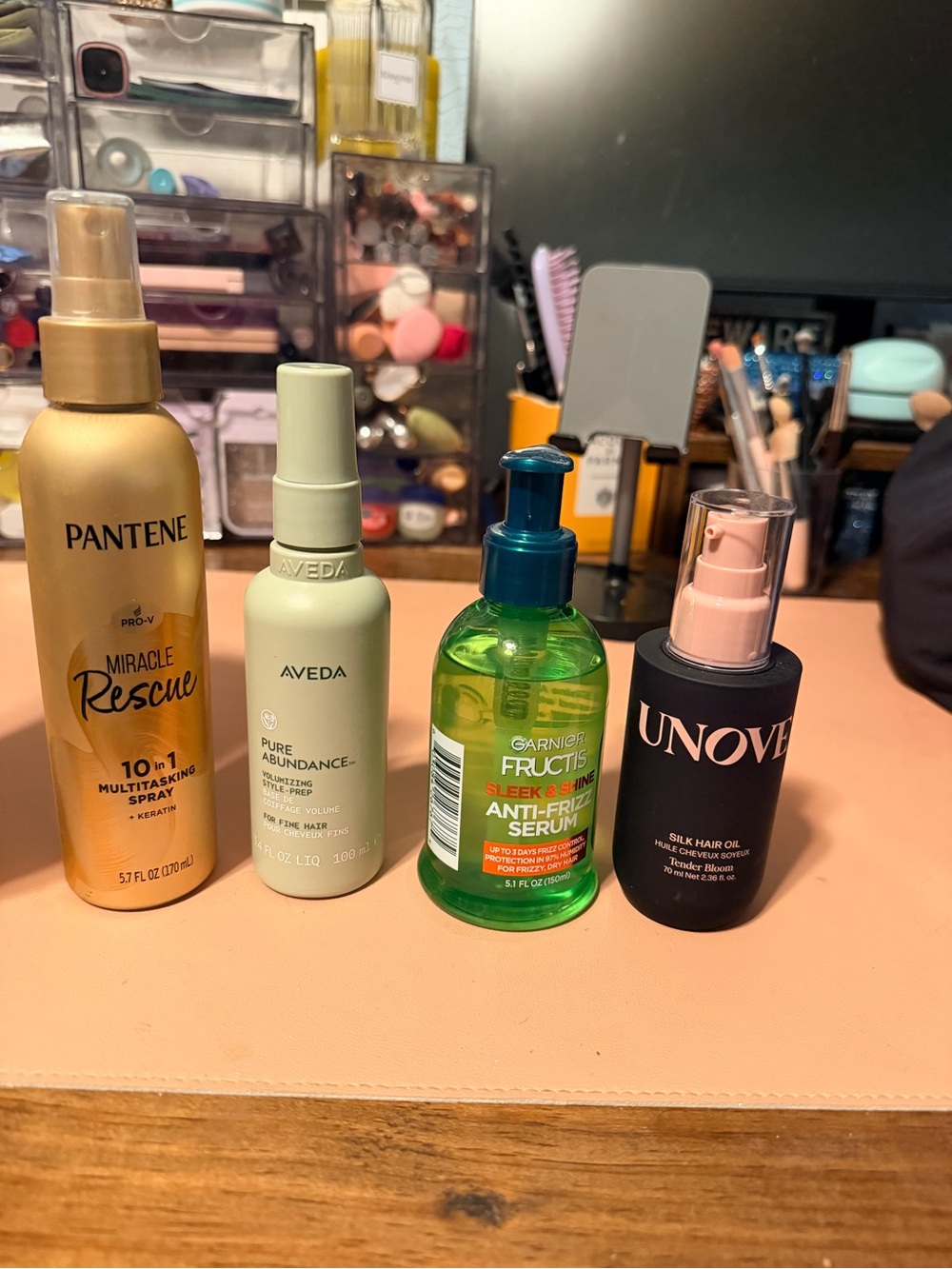 Brand New: 4 item Haircare Bundle - Aveda, Pantene, Garnier, and UNOVE
